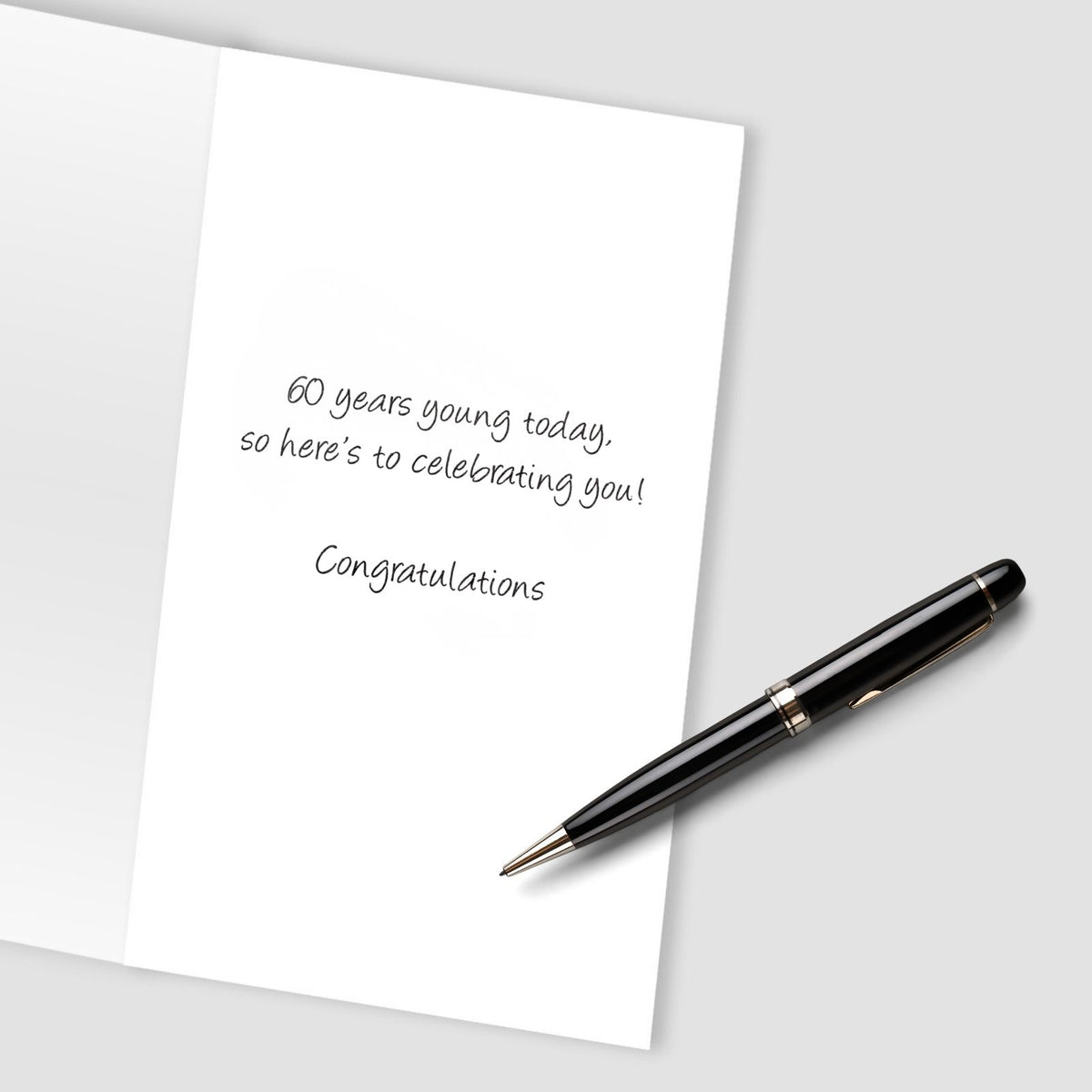 60th Birthday Card For Her Champagne Hand-Finished Embellished Pink 60 Design