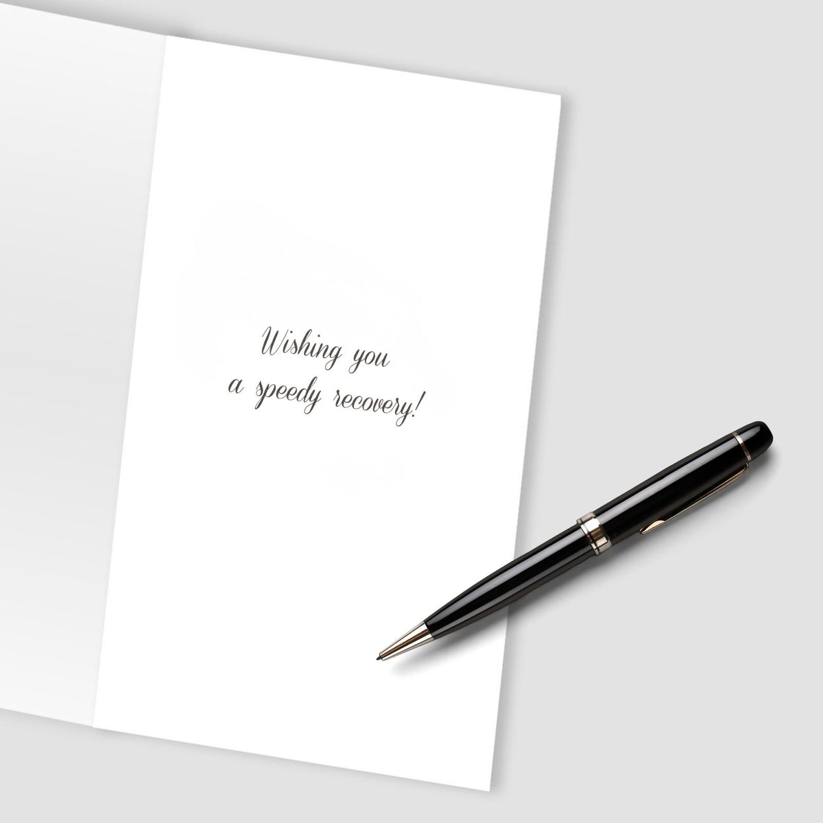 Get Well Soon Card  Champagne Hand-Finished Embellished Speedy Recovery Design