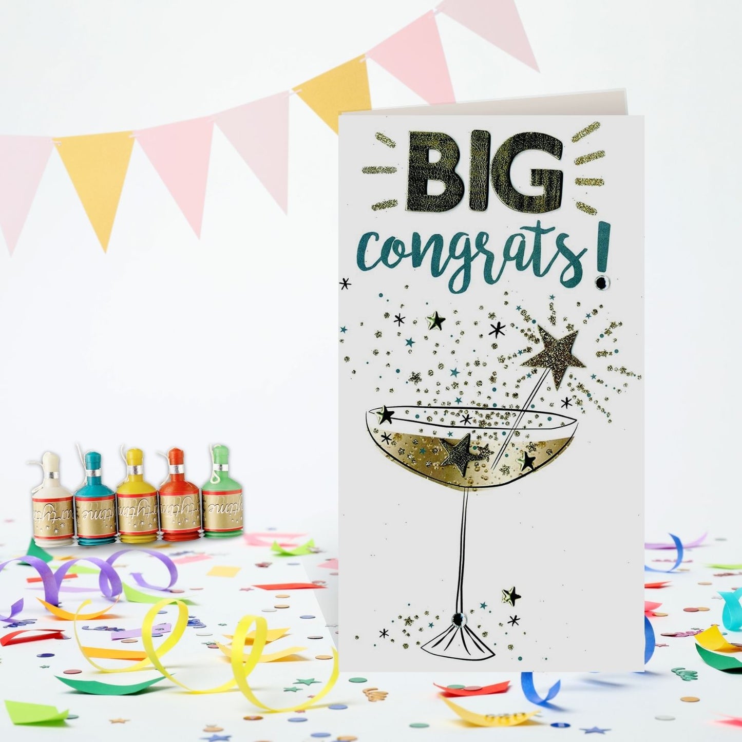 General Congratulations Greeting Card Hand-Finished