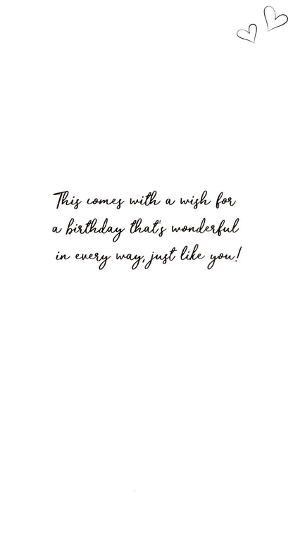 Wonderful Grandma Birthday Greeting Card Hand-Finished