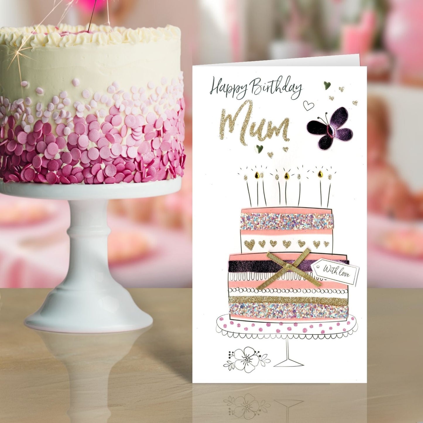 Wonderful Mum Birthday Greeting Card Hand-Finished