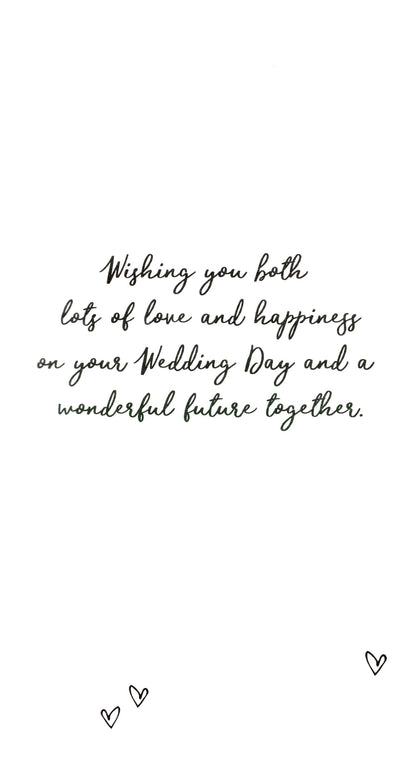 Son & Wife Wedding  Greeting Card Hand-Finished