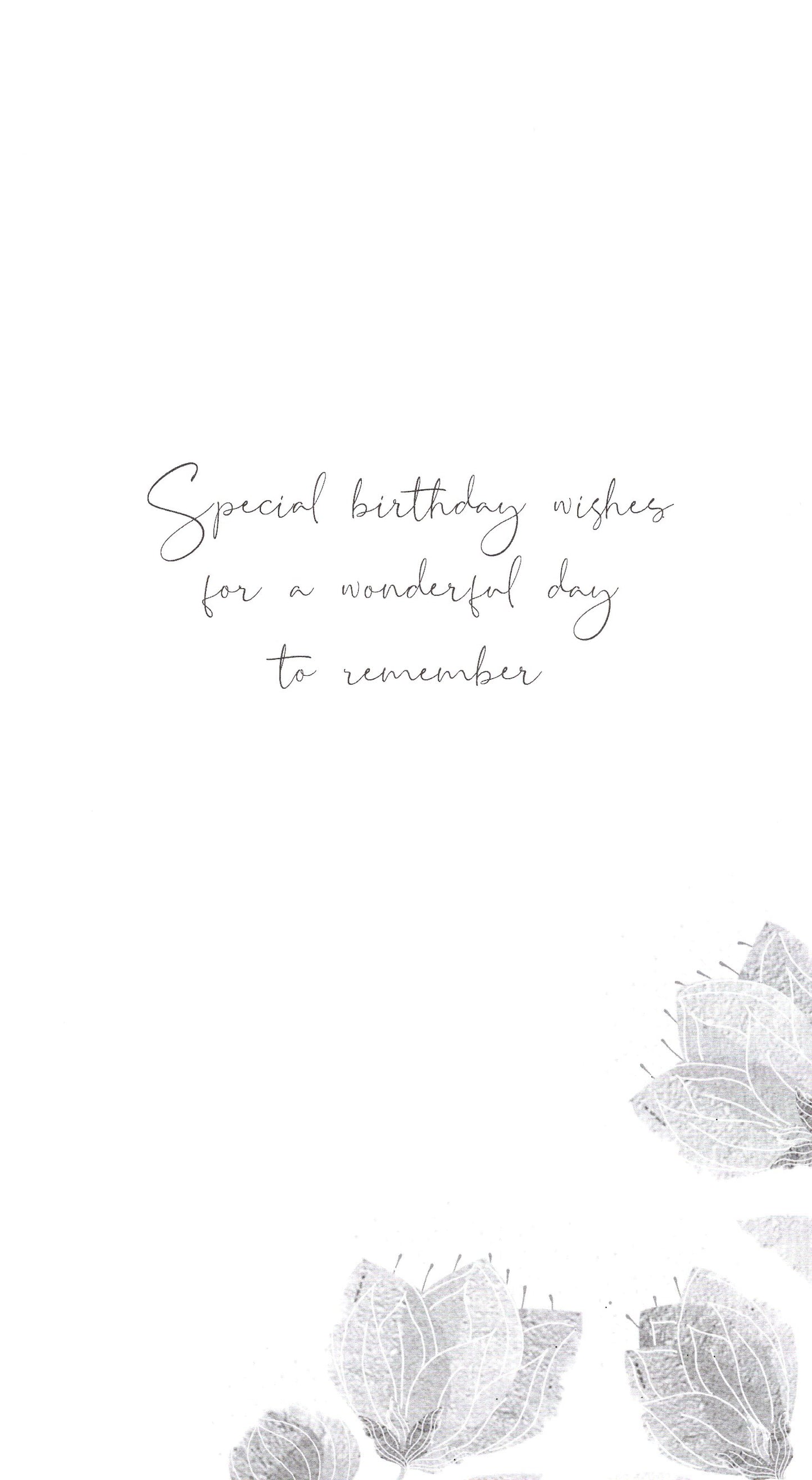 60th Birthday Greeting Card Hand-Finished