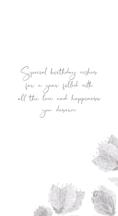 70th Birthday Greeting Card Hand-Finished