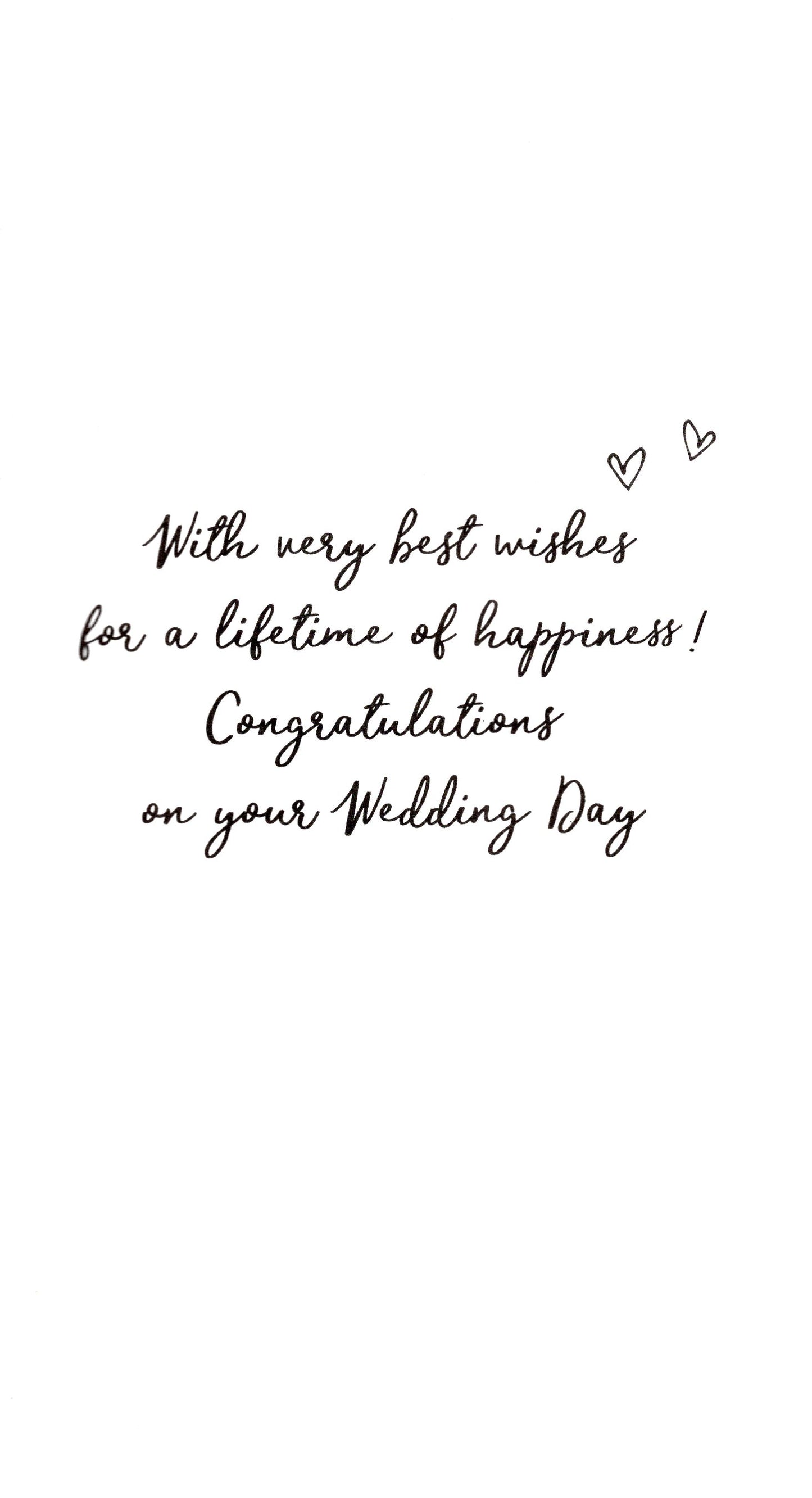 Wonderful Wedding Greeting Card Hand-Finished