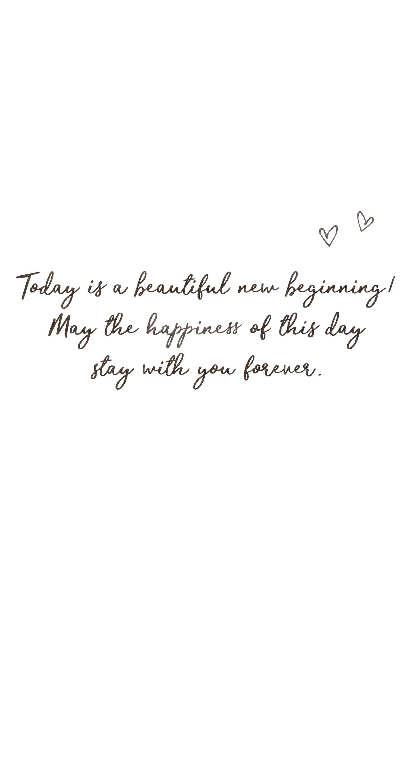 Wonderful Wedding Greeting Card Hand-Finished