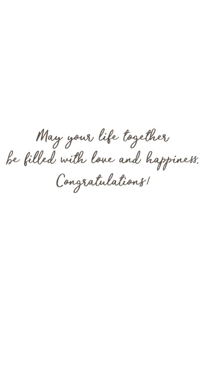 Wonderful Wedding Greeting Card Hand-Finished
