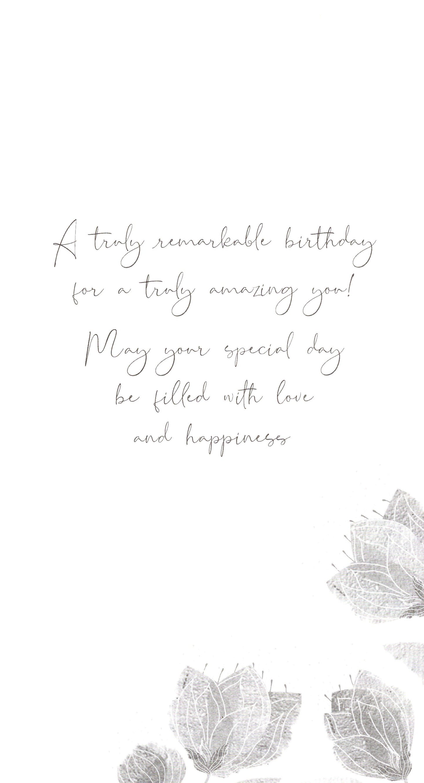 85th Birthday Greeting Card Hand-Finished