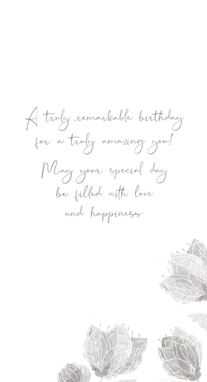 85th Birthday Greeting Card Hand-Finished