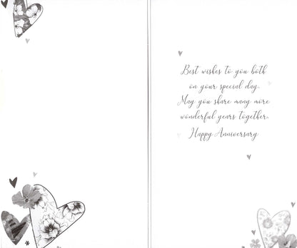 Spin The Wheel Multiple Anniversary Card Embellished Champagne Greeting Card