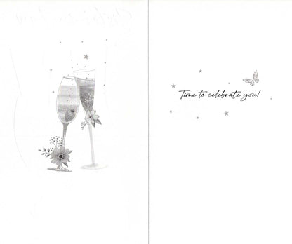 Sister-In-Law Birthday Card Embellished Cocktails Champagne Greeting Card