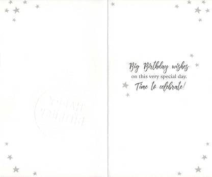 Male 50th Birthday Card Embellished Fifty Today Champagne Greeting Card