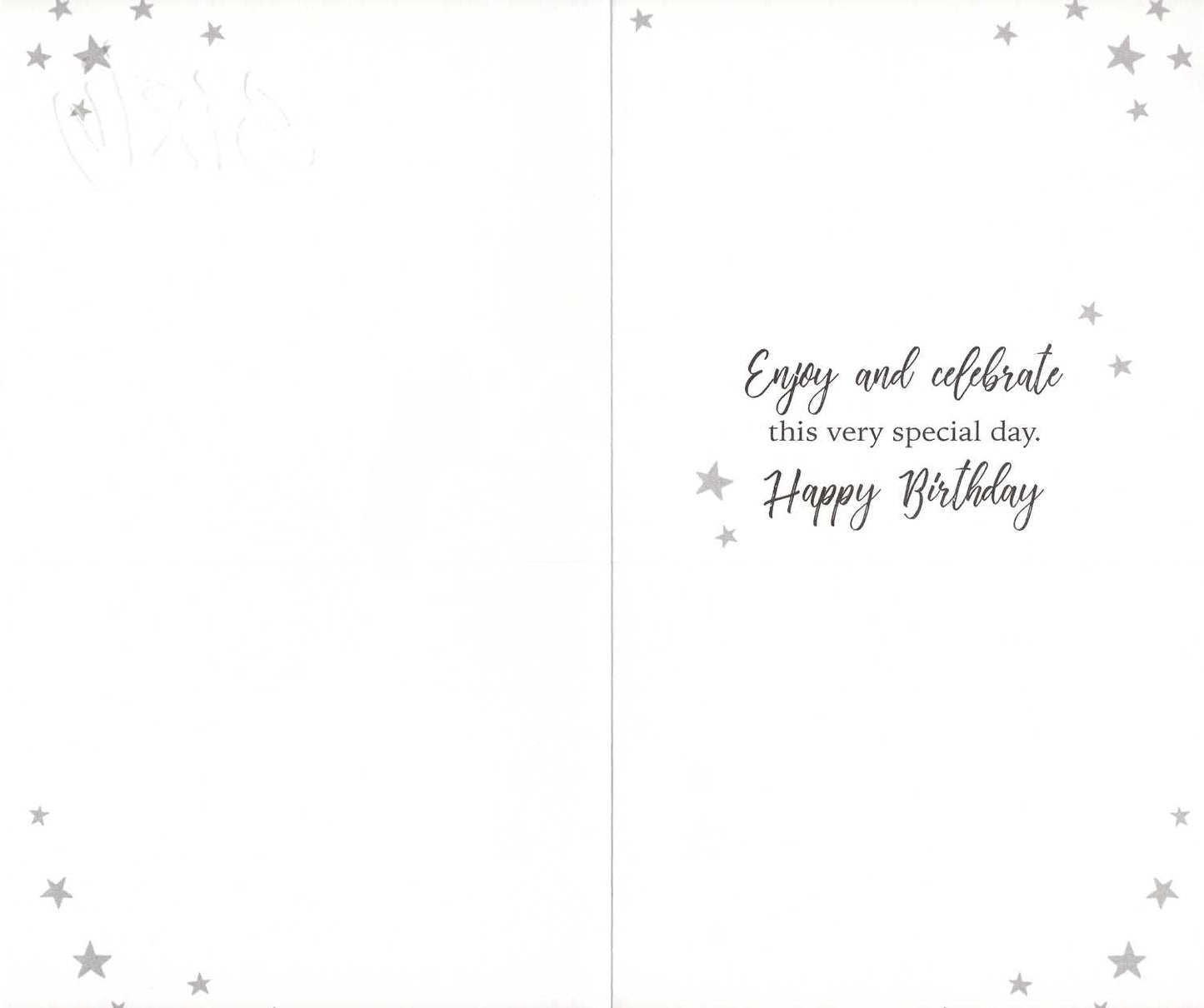 Sixty Today 60th Birthday Card Embellished Balloons Champagne Greeting Card