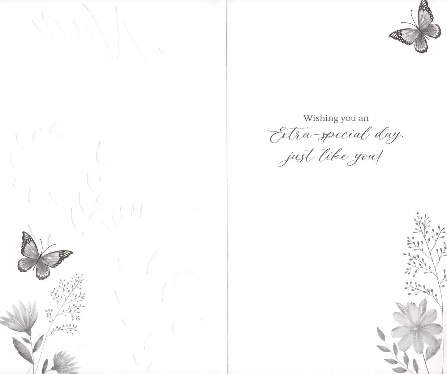 Lovely Nan Happy Birthday Card Embellished Butterflies Champagne Greeting Card