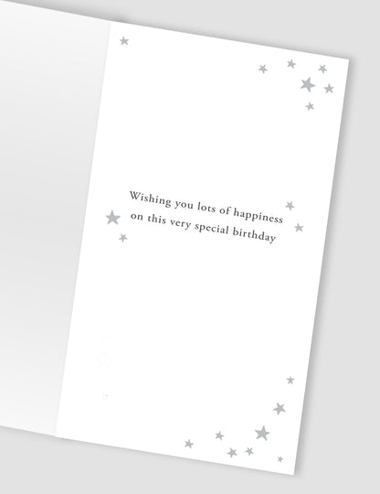 Eighty Today 80 Big Blue Eighty Hand-Finished Champagne Birthday Card