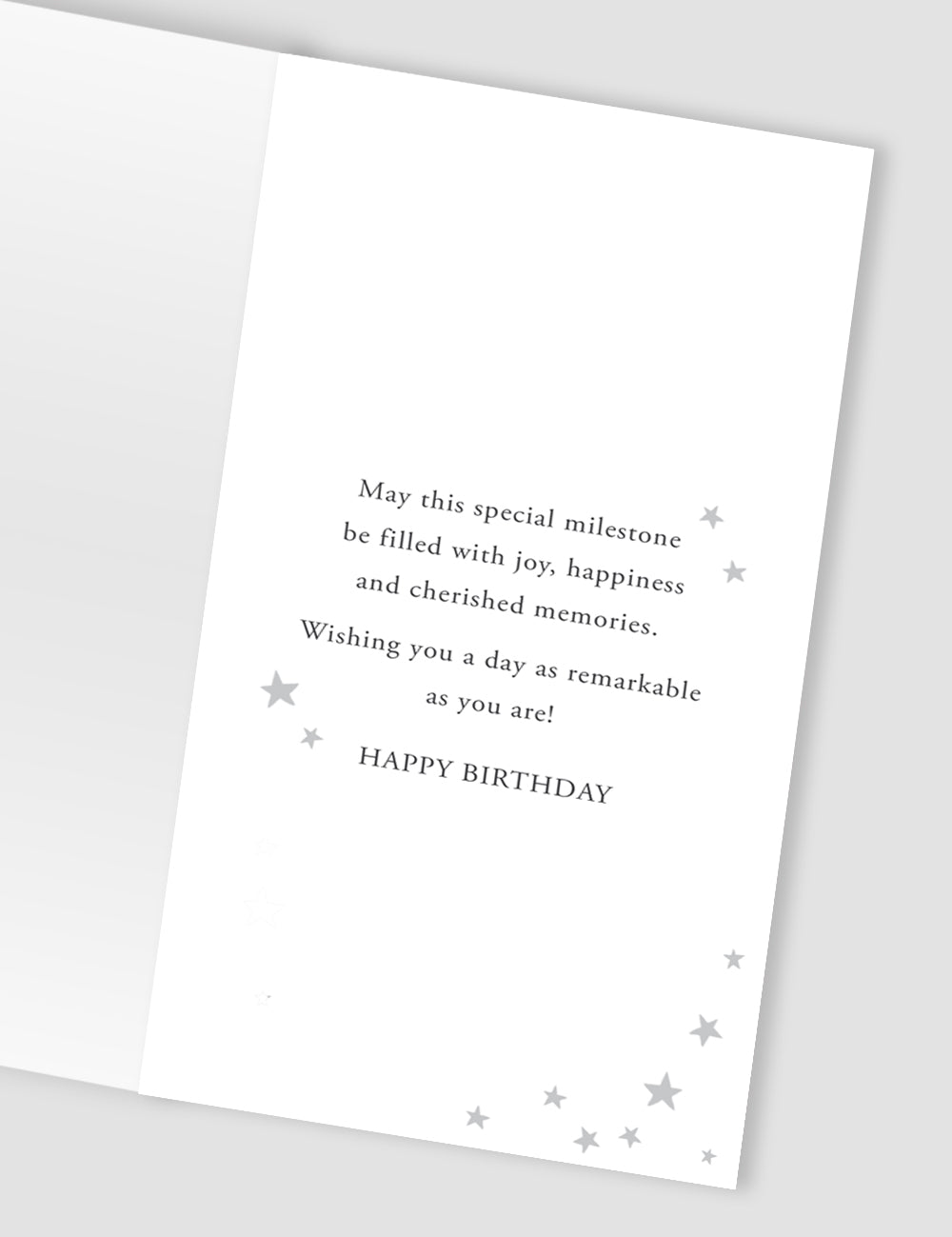 100 Today Balloon Bonanza Hand-Finished Champagne Birthday Card