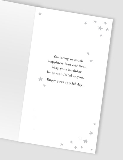 Special Grandson Happy Birthday Hand-Finished Champagne Birthday Card