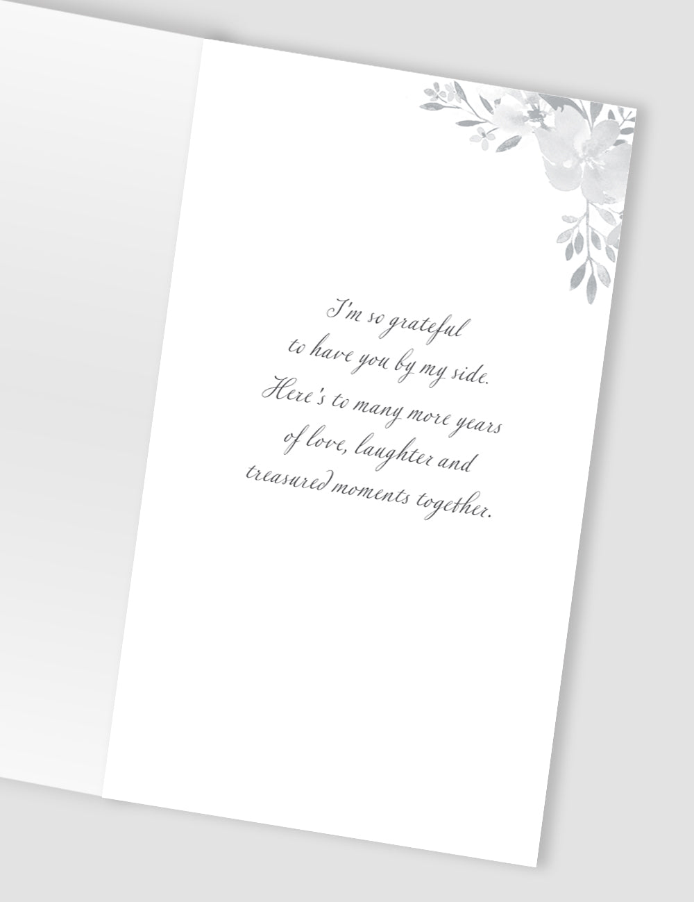 With Love On Our Anniversary Bubbly Blooms Hand-Finished Anniversary Card