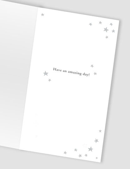 Happy Birthday To You Balloon Birthday Fun Hand-Finished Champagne Birthday Card