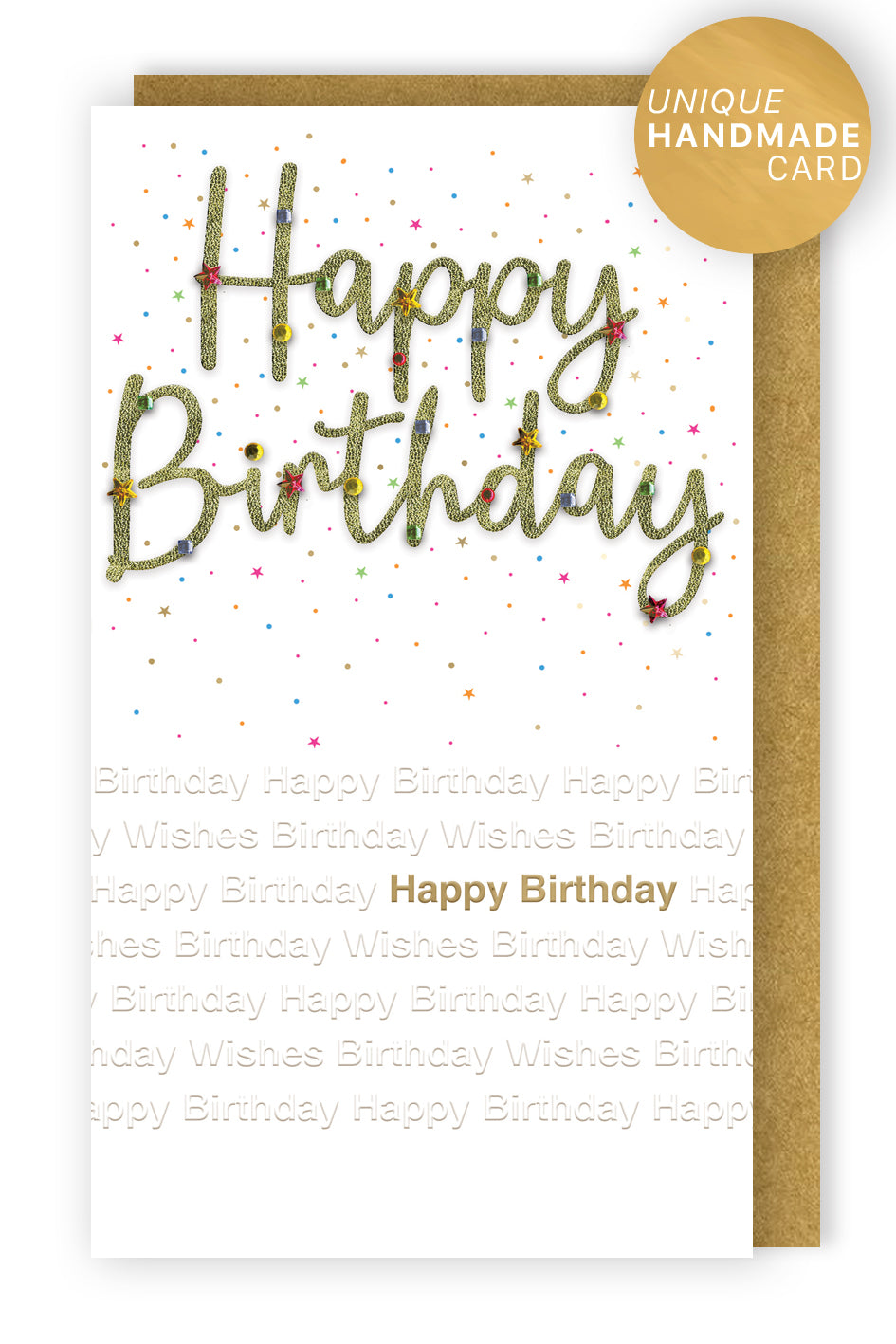 Happy Birthday Gold-tastic Birthday Hand-Finished Champagne Birthday Card