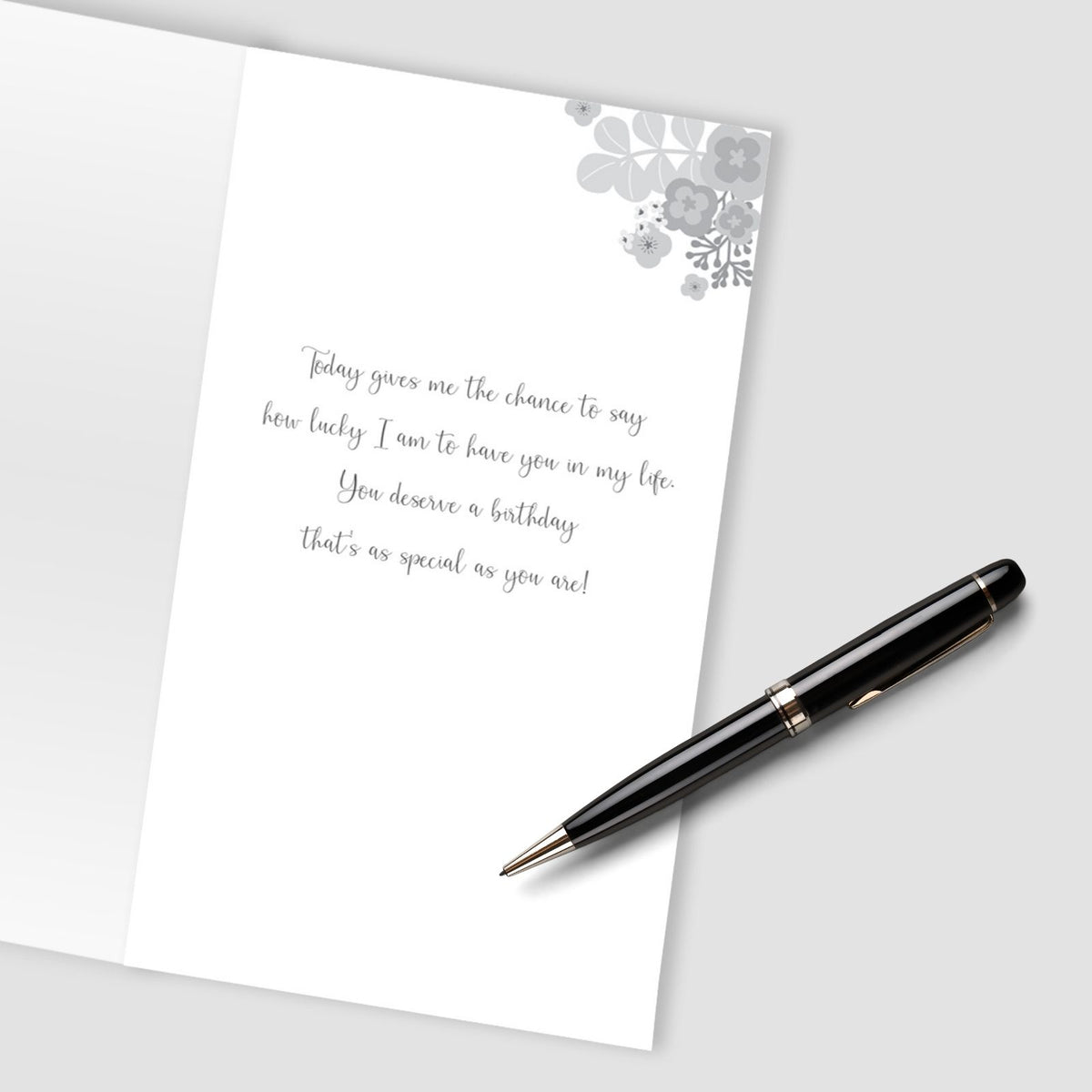 Wife Birthday Card Beautiful Champagne Hand-Finished Embellished Bouquet Design