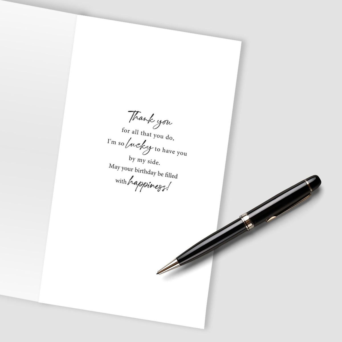 Wife Birthday Card Gorgeous Champagne Hand-Finished Embellished Flutes Design