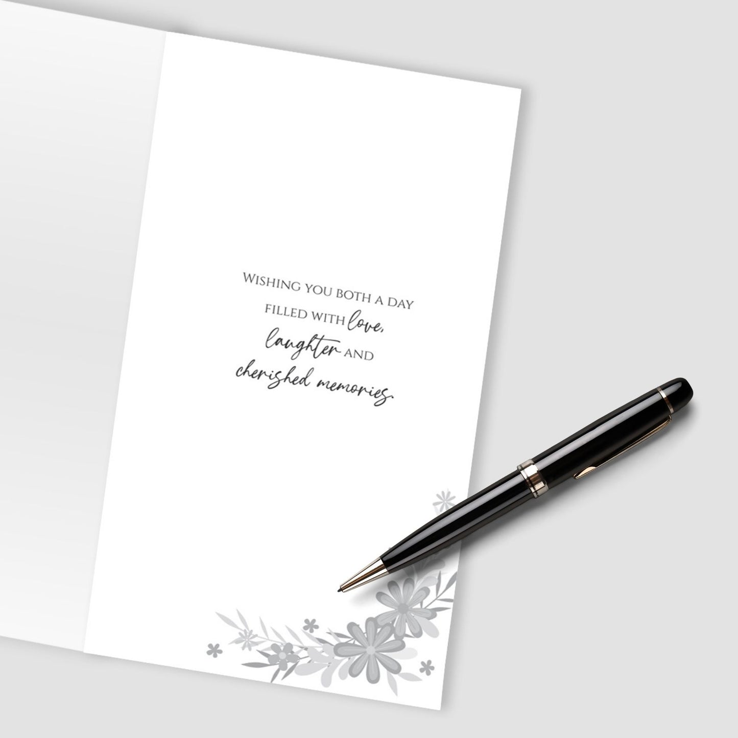 On Your Anniversary Card For Couple Champagne Hand-Finished Embellished  Design