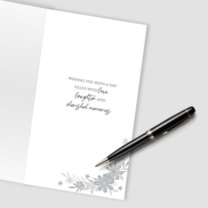 On Your Anniversary Card For Couple Champagne Hand-Finished Embellished  Design