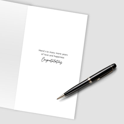 Happy Anniversary Card For Couple Champagne Hand-Finished Embellished  Design