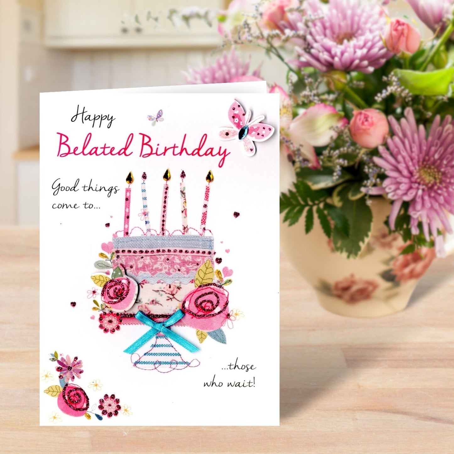 Happy Belated Birthday Greeting Card!