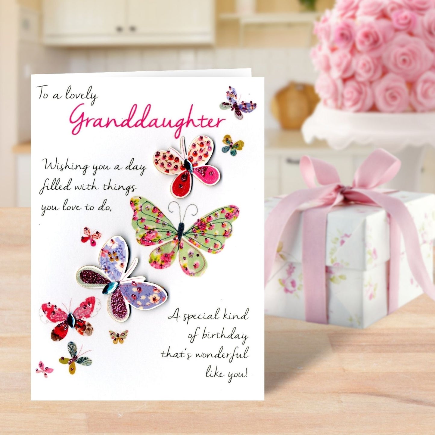 Lovely Granddaughter Birthday Greeting Card