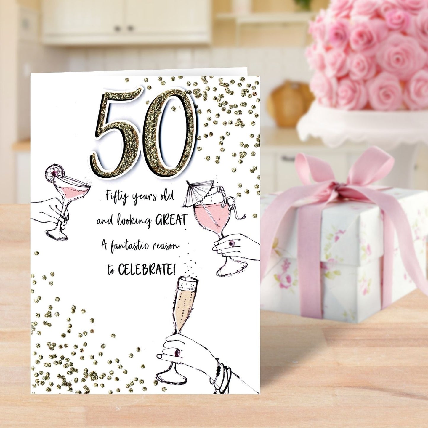 50 & Looking Great 50th Birthday Greeting Card