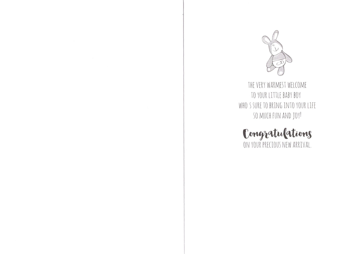 It's A Boy New Baby Greeting Card