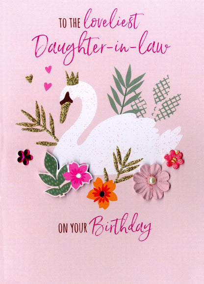 Loveliest Daughter-In-Law Birthday Greeting Card