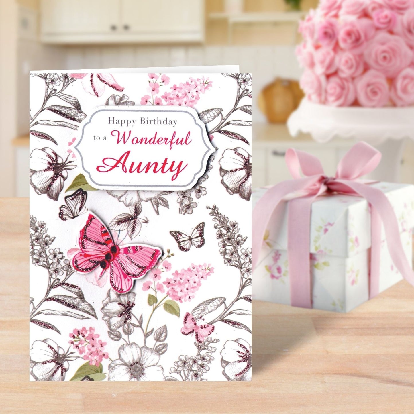 To A Wonderful Aunty Birthday Greeting Card