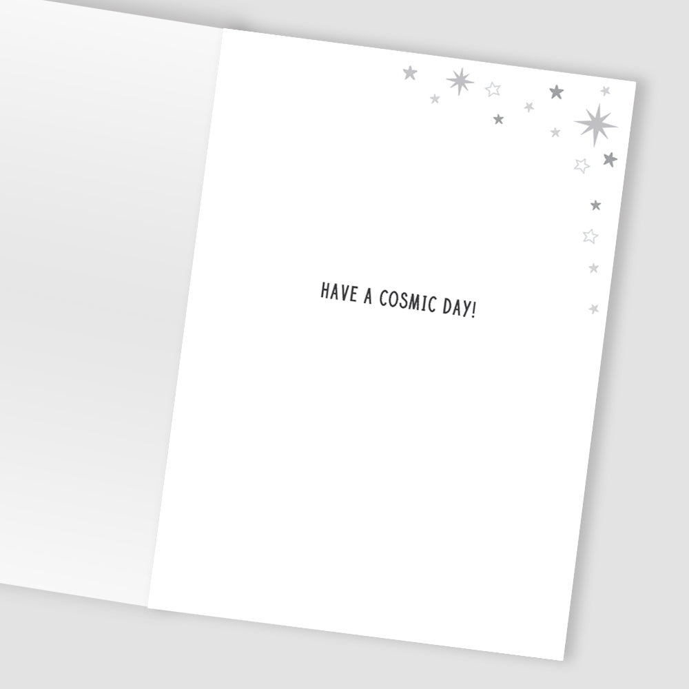 To A Stellar Grandson Galactic Adventure Hand-Finished Birthday Greeting Card