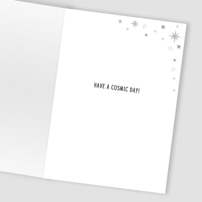 To A Stellar Grandson Galactic Adventure Hand-Finished Birthday Greeting Card