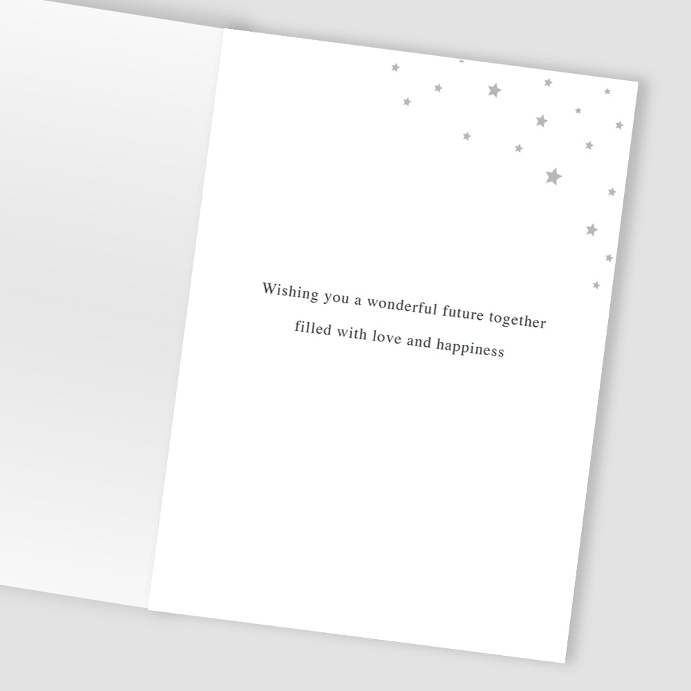 Congratulations You're Engaged Love Blooms! Hand-Finished Engagement Card