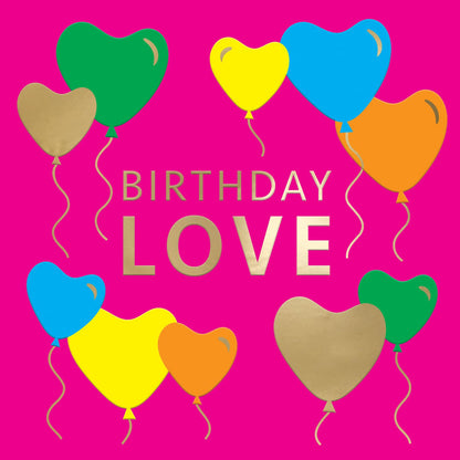 Birthday Love Birthday Card For Her Embossed & Foiled Kazoo Range
