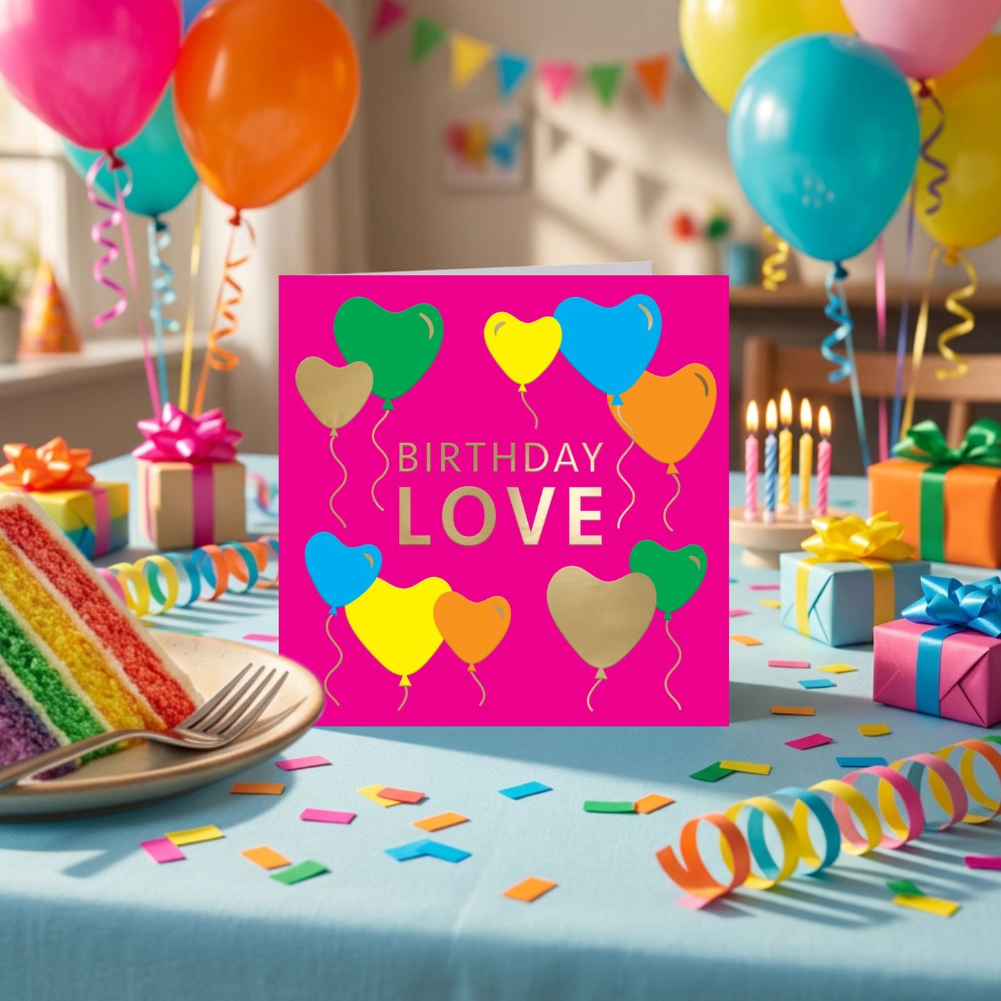 Birthday Love Birthday Card For Her Embossed & Foiled Kazoo Range