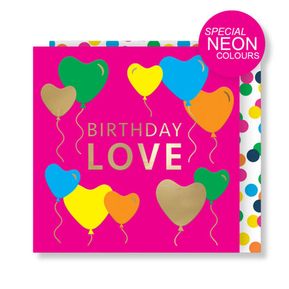 Birthday Love Birthday Card For Her Embossed & Foiled Kazoo Range