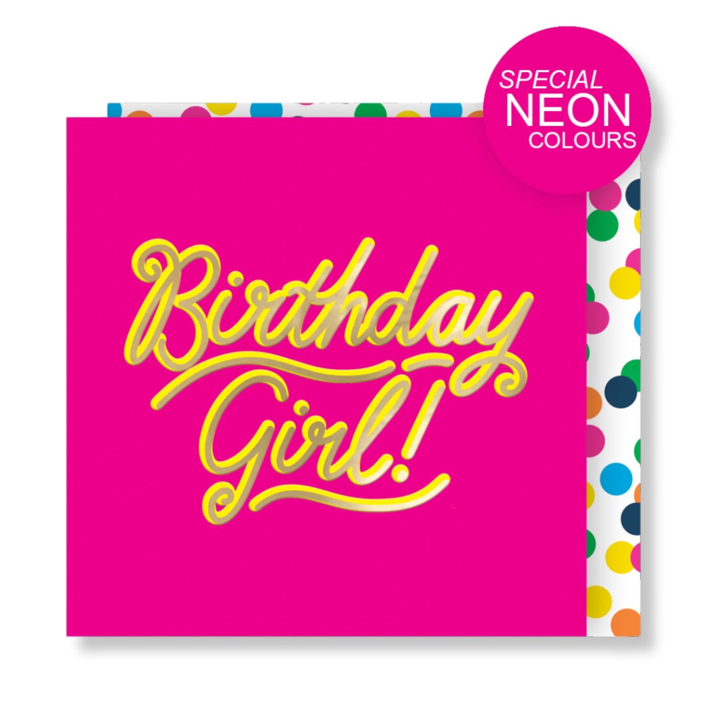 Birthday Girl! Pink Birthday Card For Her Embossed & Foiled Kazoo Range