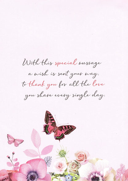 Magnifique Loveliest Mum Birthday Greeting Card