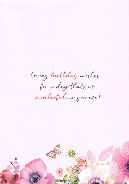 Magnifique Loveliest Mum Birthday Greeting Card