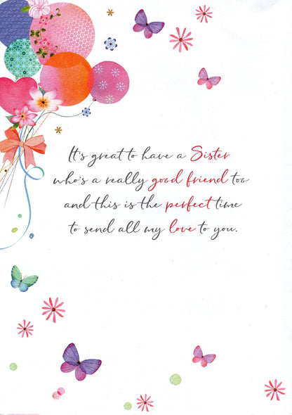 Magnifique Amazing Sister On Your Birthday Greeting Card