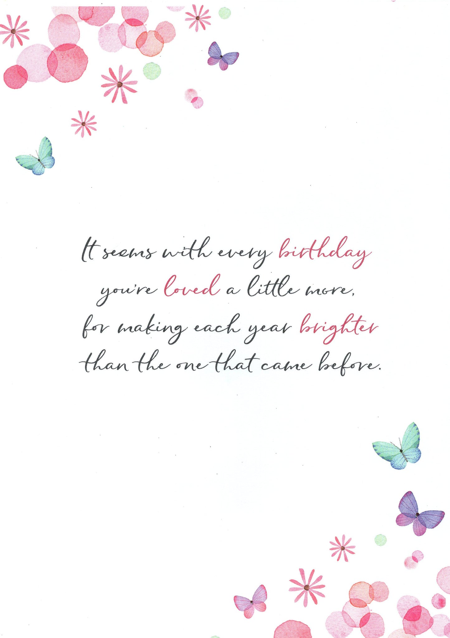 Magnifique Wonderful Granddaughter Birthday Greeting Card