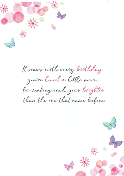 Magnifique Wonderful Granddaughter Birthday Greeting Card