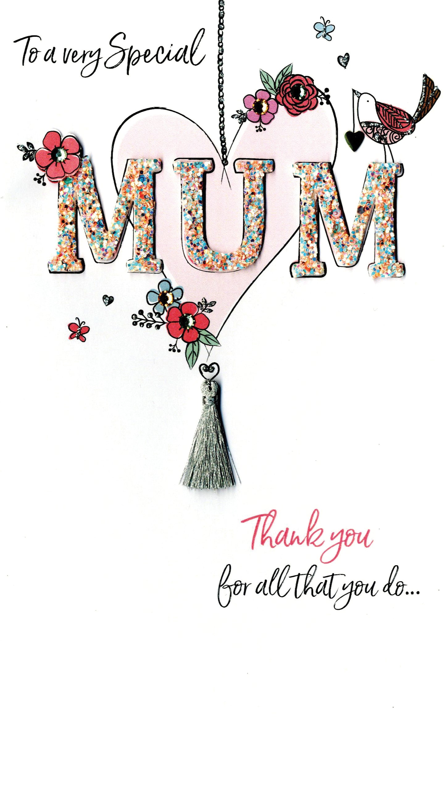 Very Special Mum Mother's Day Card Hand-Finished