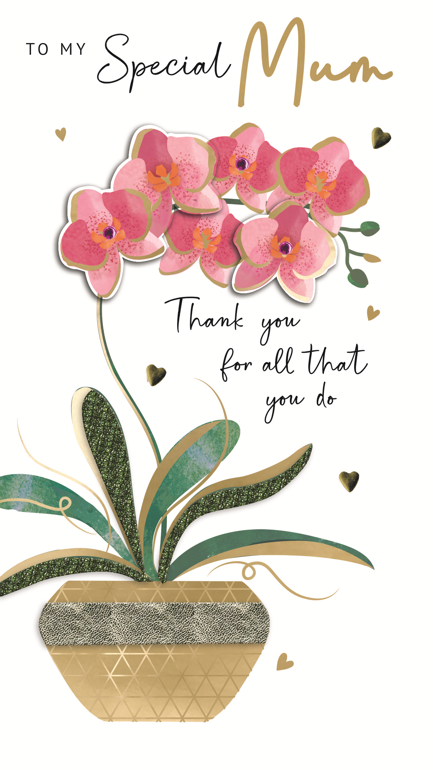 My Special Mum Thank You Embellished Mother's Day Card