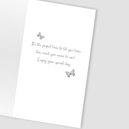 Hand-Finished Mother's Day Card Amazing Mum Embellished Flower Champagne Card